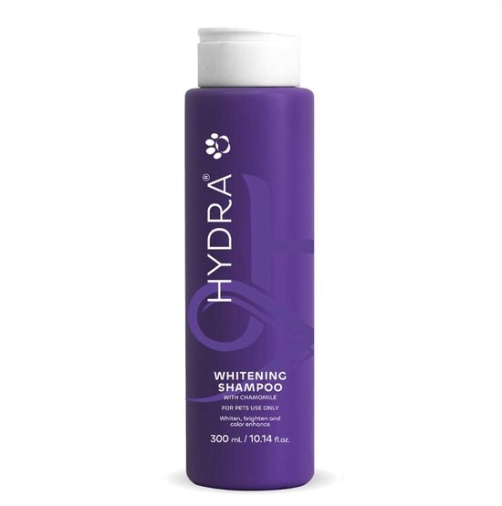 Hydra Retail Whitening shampoo for white coat, 300 ml - balinošs šampūns baltam apmatojumam